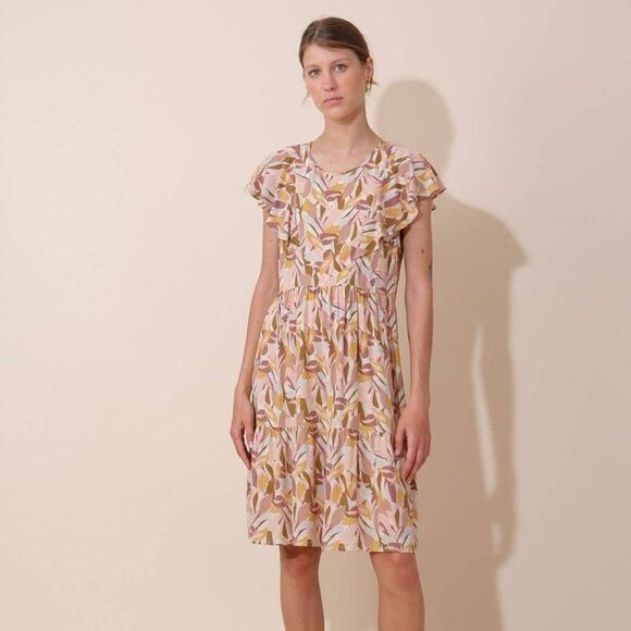 Indi & Cold Samantha Short Leaf Dress - Picture 1 of 8